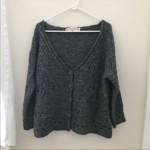 Zara Knit Wool Alpaca Chunky Cardigan